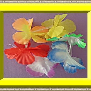 Hawaiian Silk Colorful Flower Design Bracelet